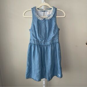 Abercrombie & Fitch Light Blue Mini Dress with Sparkling Collar